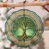 Celtic Tree of Life Wind Chime - Handcrafted Metal Garden Decor with Intricate Knot Design, Outdoor Hanging Ornament for Patio