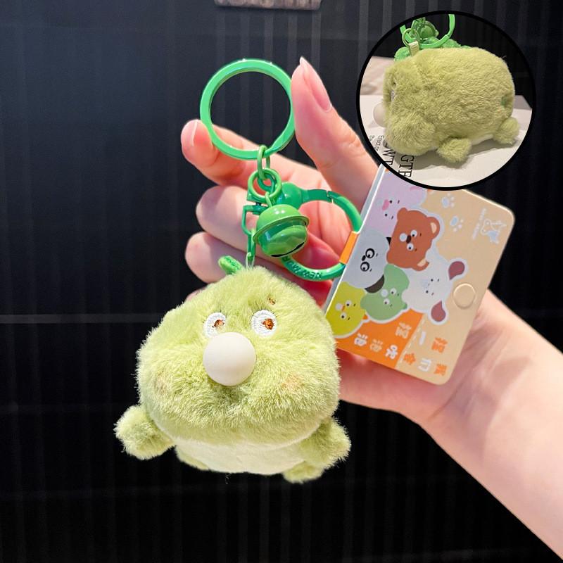 Cute Cartoon Animal Plush Keychain With Soft Material For Backpack Decor And Gifts