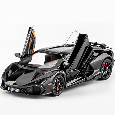 1/24 Lamborghini Revuelto Сплав Модель Спортивного Автомобиля Литые Металлические Гоночные Автомобили Модель Транспортного Средства Высокая Симуляция Звук и Свет Детская Игрушка Подарок