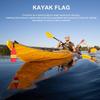 Флаг для каяка Подводная лодка Ночное предупреждение Аксессуары Водонепроницаемый Легкий Флаг безопасности Аксессуары для лодки Каякинг Подводная лодка