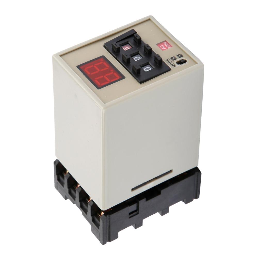 Цифровой реле-таймер задержки 0,01 с - 99 ч CH3-AB Реле-таймер Реле задержки Промышленное управление