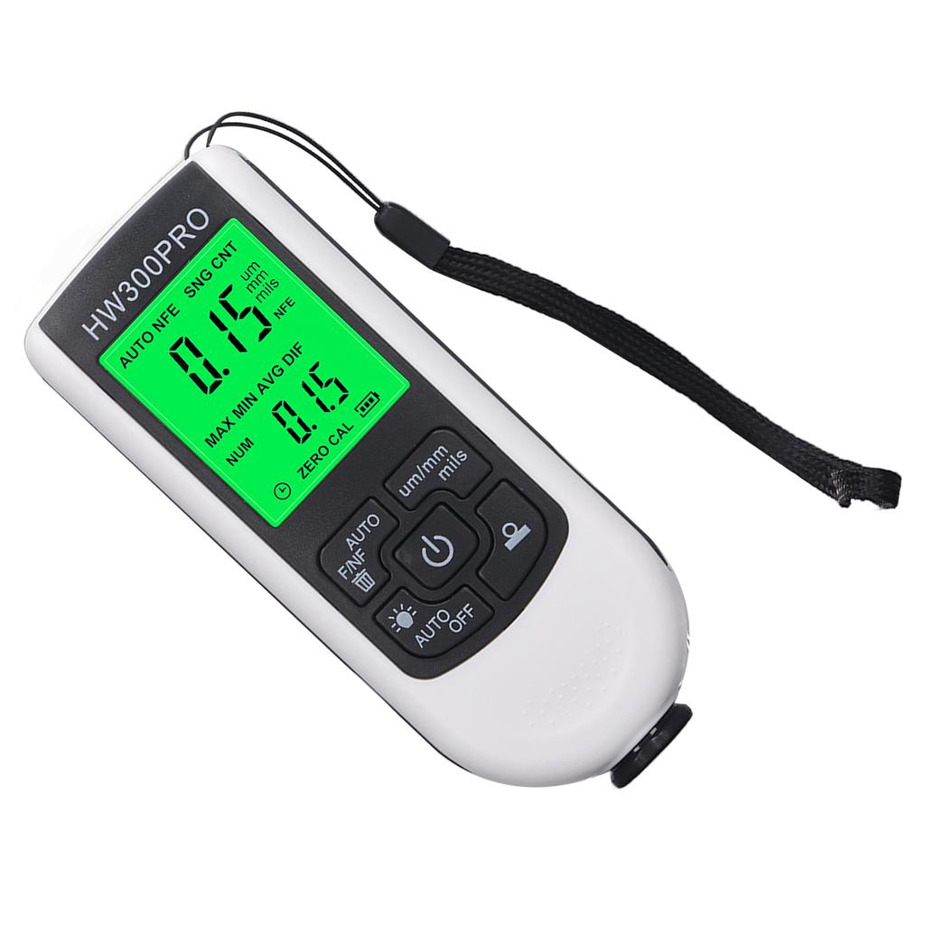 Coating Thickness Gauge High Accuracy Paint Depth Gauge Meter Antislip Thickness Meter Gauge White
