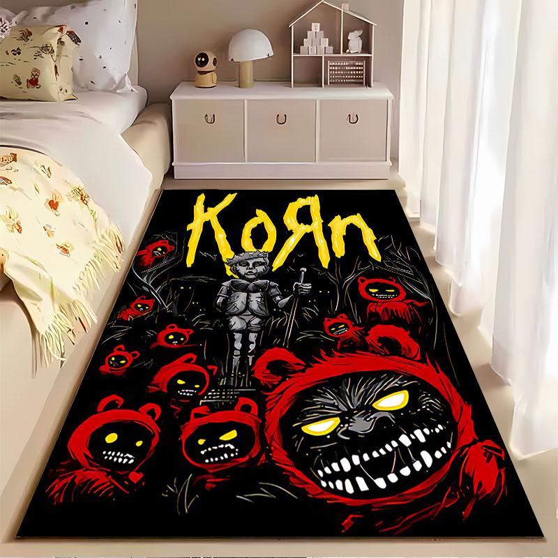 Eerie Cartoon Design Rug suitable as a non-slip mat for the living room or bedroom sofa