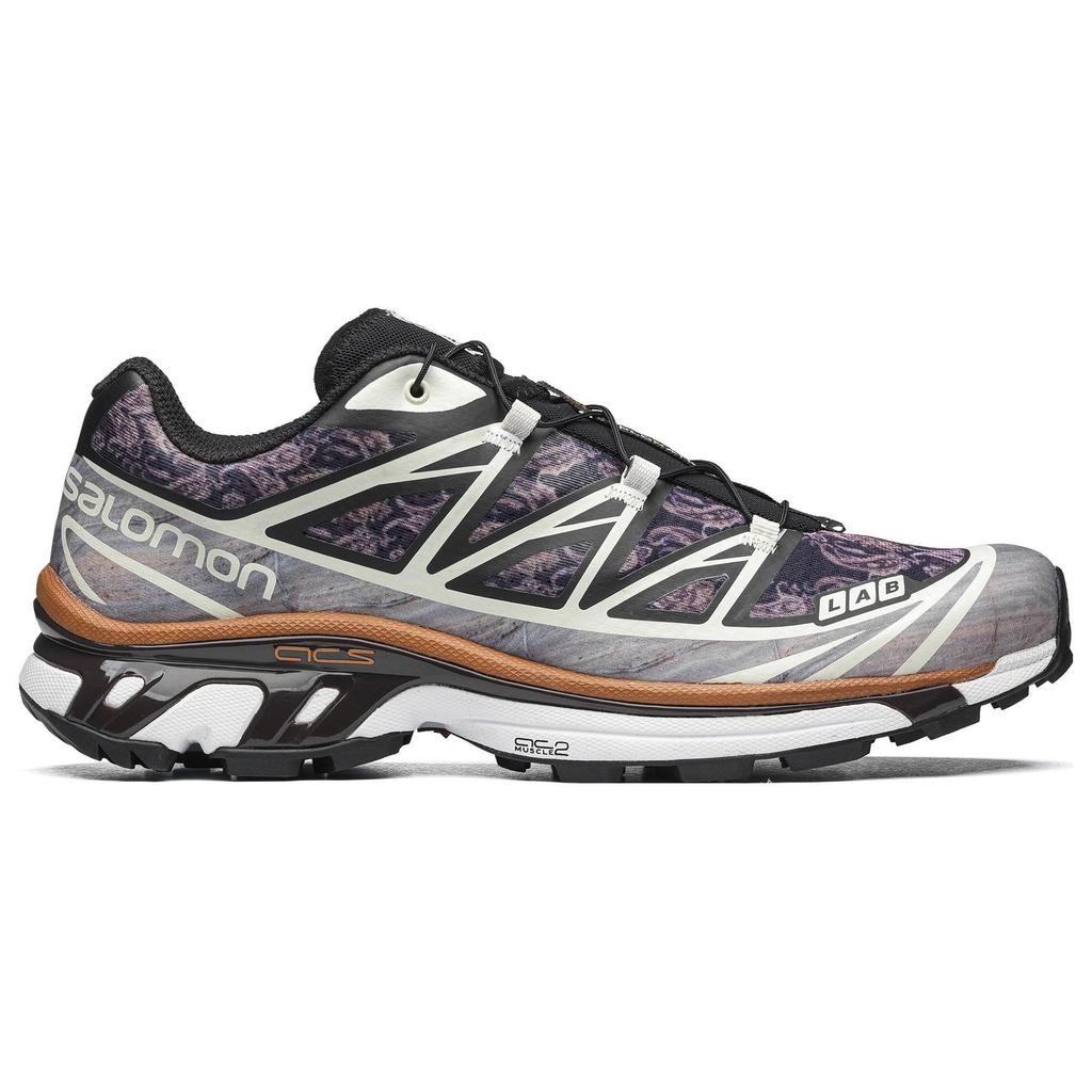 COSTS x Дети Раздора x Salomon XT-6 ADV Paisley Унисекс Кроссовки Черный Ванильный Лед Сахарный Миндаль L47186500