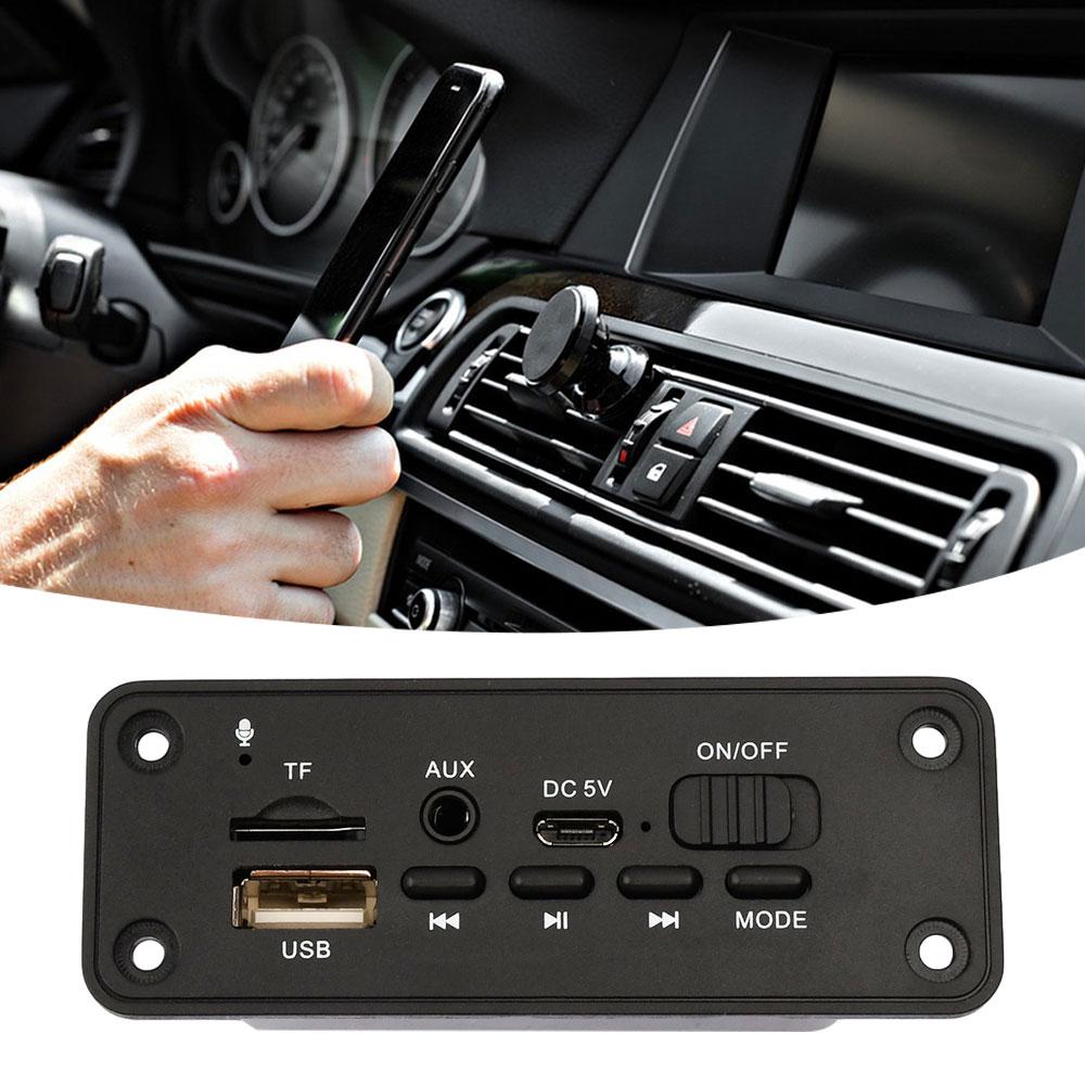 5V Bluetooth MP3/WMA/WAV Декодер Плата Аудио Модуль 2*3Вт Усилитель Беспроводной USB TF Радио AUX FM MP3 Плеер Для Автомобиля Аксессуар