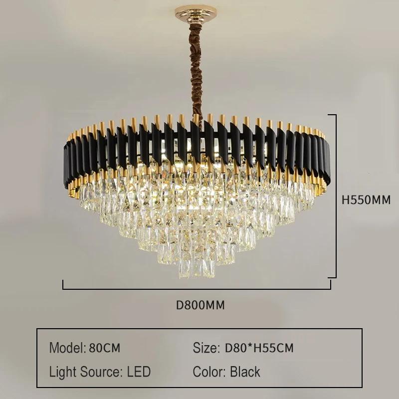 Xiaomi Luxury Crystal Ceiling Chandelier Lighting Modern Living Room Lights Lustre Indoor Bedroom Home Decor Led Hanging Pendant Lamp