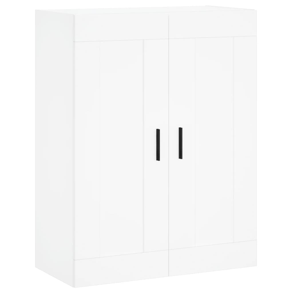Wall Cabinets 2 pcs White Wood Based Material