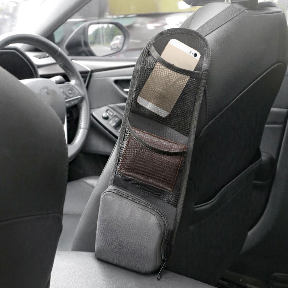 Автомобильная скрытая подвесная сумка на сиденье, боковая сумка для мобильного телефона, органайзер для салона, сумка для хранения, сумка на сиденье, многофункциональное подвесное хранилище Si Q0L6