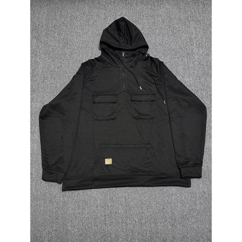 Подарки Мужская толстовка Толстовка однотонная Молодежная спортивная Свитер с несколькими карманами