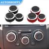 3Pcs/set Aluminum Alloy Car Air Condition Knob AC Button Knob for Nissan TIIDA NV200 LIVINA 04-10 Geniss Sylphy 2012 Accessories