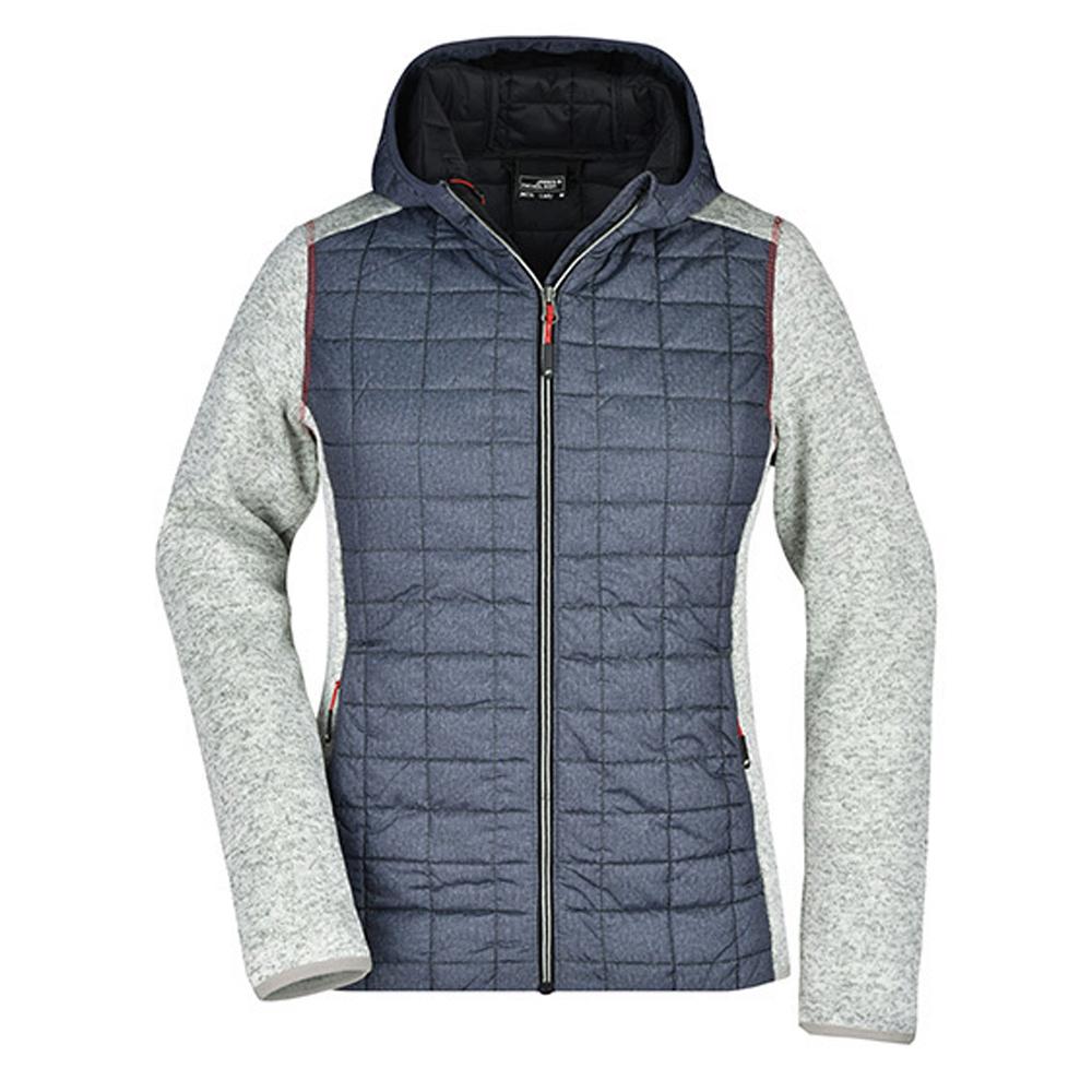 James and Nicholson Womens/Ladies Knitted Hybrid Jacket