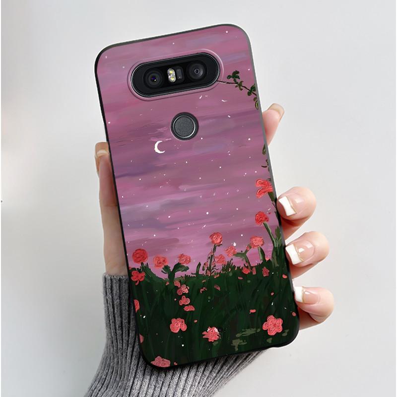 Casing For LG Q8 2017 Soft Case H970 Aesthetic Fashion Cute Cat Phone Back Cover For LG Q8 Q 8 LGQ8 Shockproof Silicone Bumper