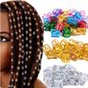100 шт. Заколка-манжета, зажим для волос, косички, золото, дреды, кольца для волос, грязные косички, бусины, сделай сам