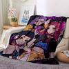 1 шт. Huntrix, K POP Мягкое Уютное Одеяло с Цифровой Печатью, Всесезонное Многоцелевое Вязаное Постельное Белье, Офис, Диван Домашний Декор Одеяло