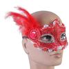 Masquerade Mask Wedding Carnival Party Performance Costumes Sex Lady Lace Mask Venice Feather Sexy Halloween Mask Gift