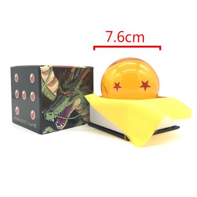 Dragon Ball Z Anime Figure Crystal Ball Toy 7.6cm 1-7 Star Style Desktop Decoration Collectible present Model great for daily use