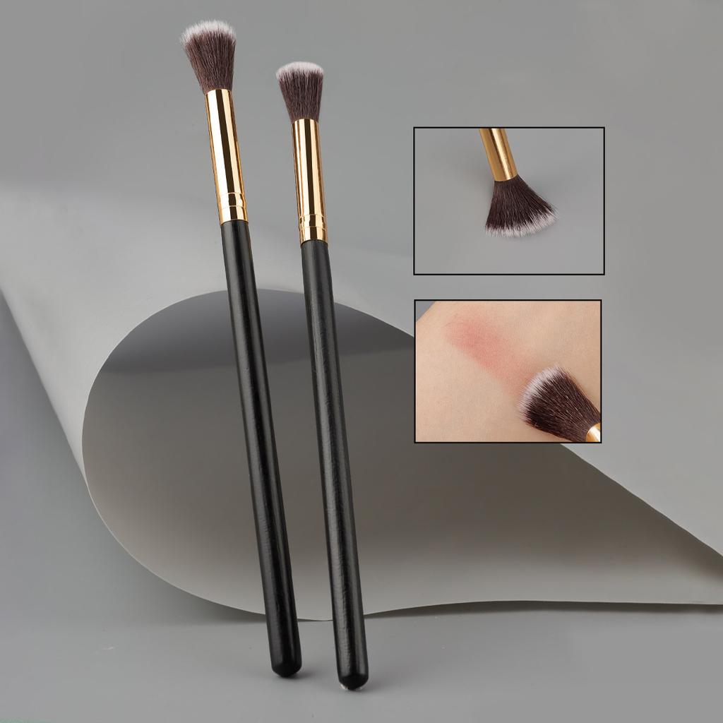 Single Eye Eye Shadow Round Head Black Gold Brush Handle Eye Shadow Halo Dye Brush