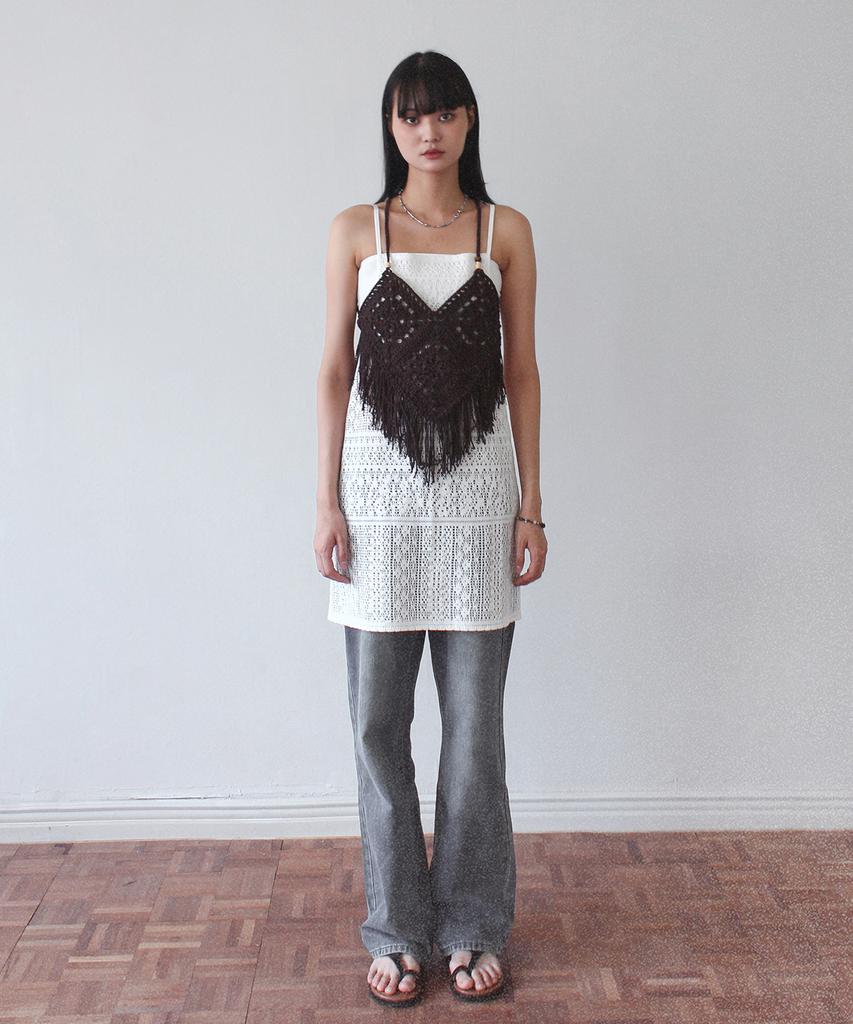 Кружевное платье-фартук RUBATI Marrakech Crochet_Белый