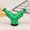 2-Way Garden Tap Water Splitter 3/4" Female Thread Garden Hose Y Type Watering Adjustable Switch Water Controller Valve