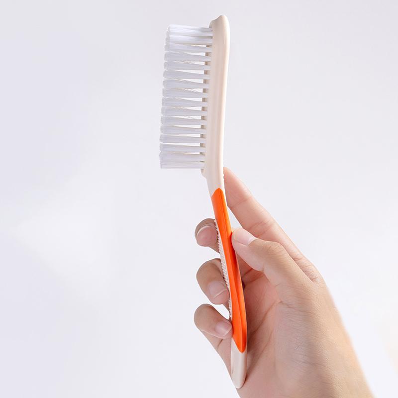 Long Handle Scrubbing Brush Soft Bristle Laundry Clothes Shoes Scrub Brush Portable Plastic Cleaning Brush For Kitchen Bathroom