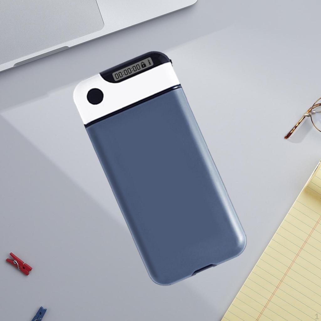 Timed Lock Box Lockable Storage Case Easy To Carry Time Can Be Set Phone Locker for