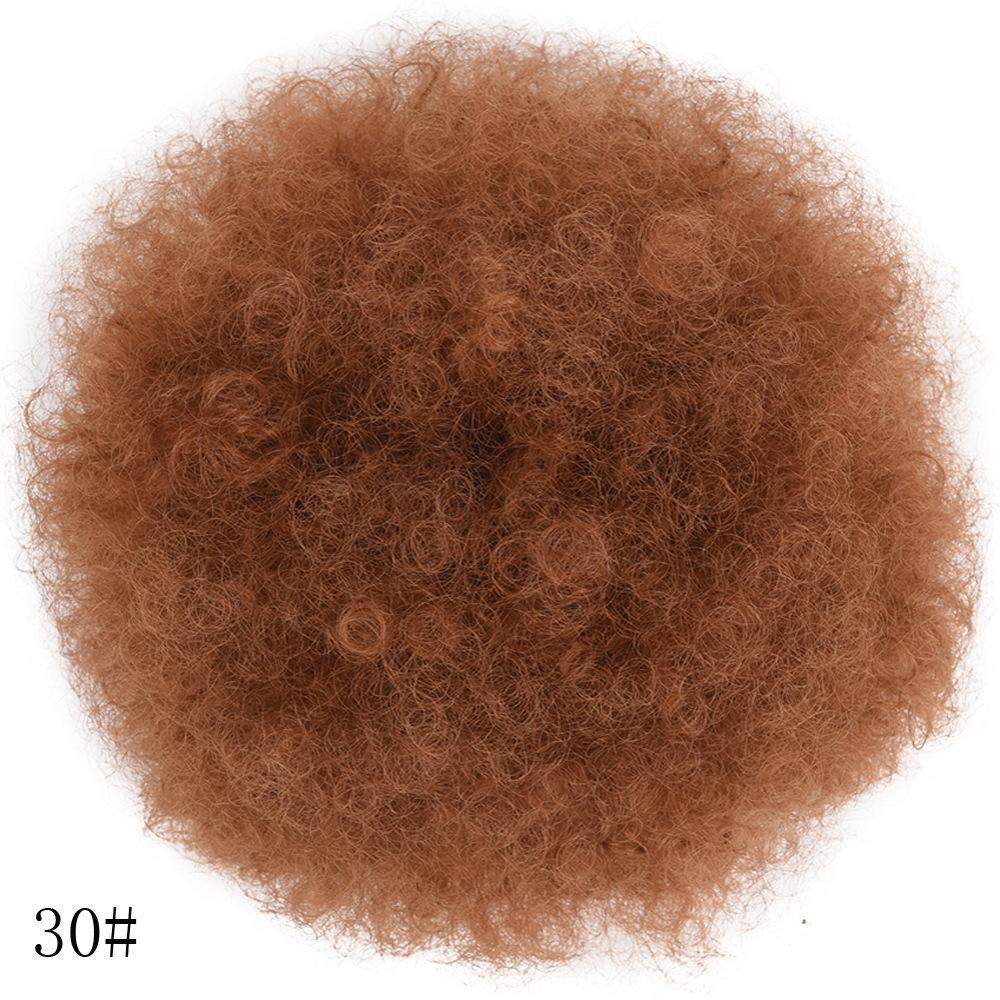 Kinky Curly Hair Bun, Large & Small Size Caterpillar Hair Bun, Fluffy Afro Puff Wig Bun, Hairpiece Bun