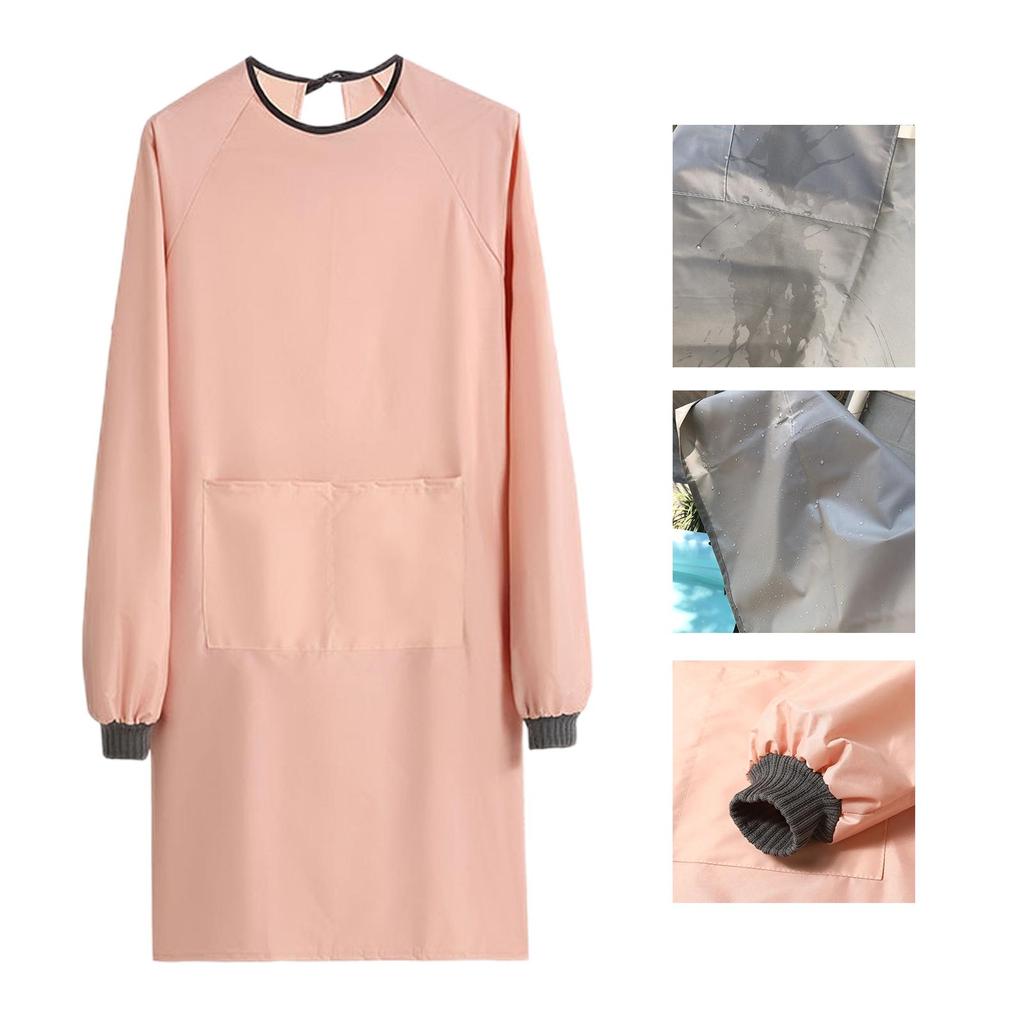 Long Sleeves Pet Grooming Apron Anti Hair Waterproof Hairdressing Smock