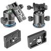 NEEWER 36mm Ball Head Tripod Head for Panoramic Blue 360° Photography, Metal