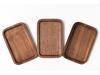 Japanese Solid Wood Rectangular Walnut Tray - Dinner, Dessert, or Fruit Plate