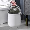 8L Trash Can with Lid Waterproof Large Capacity Dustproof Flip Cover Block Smell Garbage Bin with Handle for Living Room