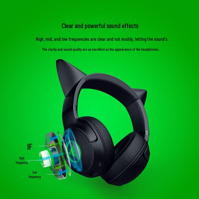 Razer Kraken Kitty V2 Bluetooth Wireless Gaming Headset