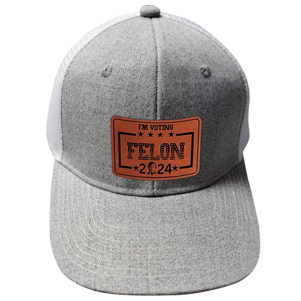 Trump  Baseball Cap Peaked Cap with Snapback Enclosure Political Dad Hat I'm Voting Felon American Patriot Hat for Men Women
