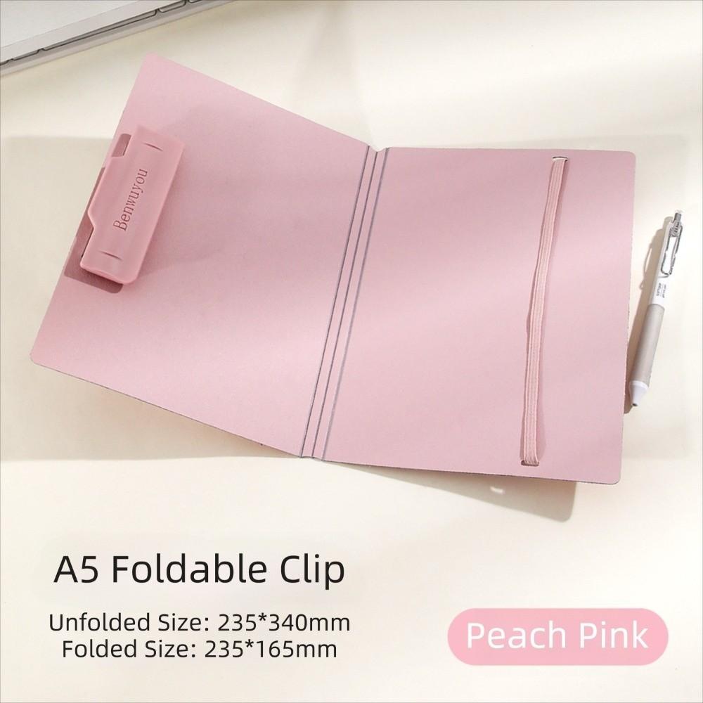Waterproof A5 Clipboard Folder PP Material Elastic Strap File Folder A5 Folding Folder Schools