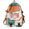 Animation Two-dimensional Backpack Decompression Ridge Protection for Primary and Secondary School Students Campus Trend School Bag College Style