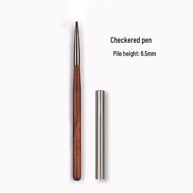 Набор кистей для нейл-арта из сандалового дерева: Круглые и плоские гелевые кисти, лайнеры, инструменты для градиента, кружева и точечной росписи