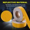 5cm*50m Reflective Tape Shining Star Yellow Waterproof Strong Adhesive Stickers Safety Warning Strip Reflectors Conspicuity Film