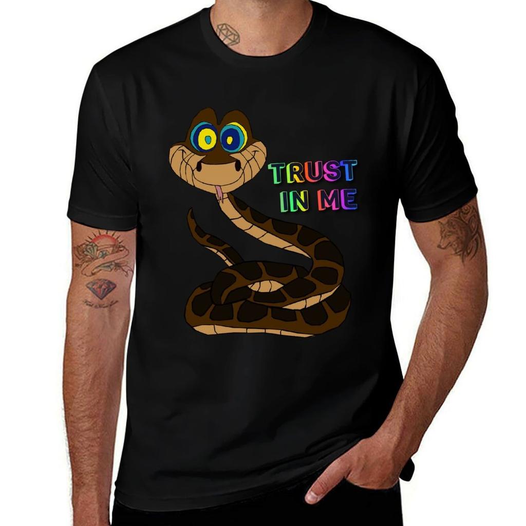 Kaa Trust In Me Text Tshirt Casual Lightweight Short Sleeve Top