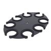 Microphone Holder 8 Holes Aluminum Alloy Soft Silicone Microphone Holder Display Organizer Tray for
