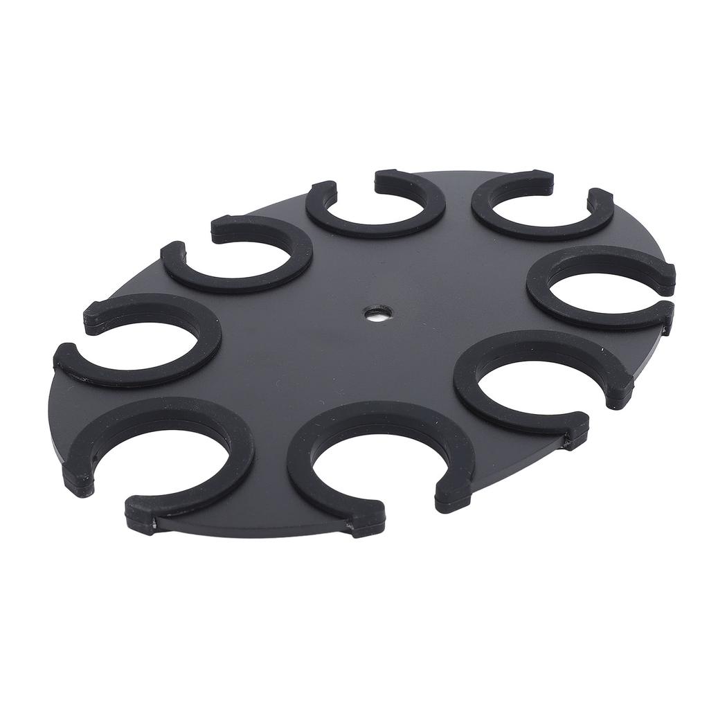 Microphone Holder 8 Holes Aluminum Alloy Soft Silicone Microphone Holder Display Organizer Tray for