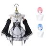[Midoriya] Rem & Ram Cosplay Costume with 2 Wigs (Ram & Rem) (M)