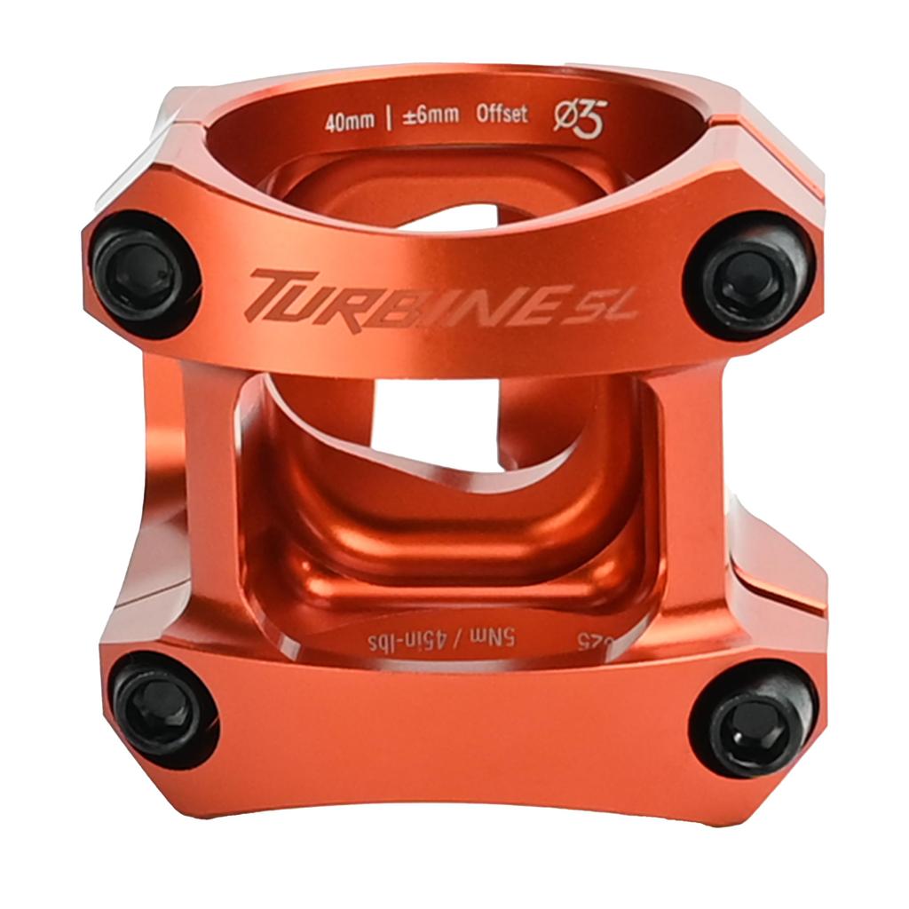 ZEOSS RaceFace Turbine SL 35 MTB Stem 35x40mm 6mm Rise Orange Sticker +/- RF3189-ZEO
