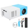 J9 Mini Portable Projector LED Home Theater Video Media Player Projector with Rack 100‑240V White