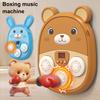 Music Boxing Machine for Kids Teens Adults Cartoon Wall-Mounted Trainer Equipment with LED Electronic Focus Training Target 3 Game Modes Boxing Music