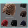 Cap Beanie Knitted Hat Winter Protection Solid Color Caps Outdoor Gift Unisex