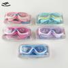 Children's Fashion Swimming Glasses Earplugs Waterproof Anti-fog Big Frame Diving Silicone HD Swimming Glasses