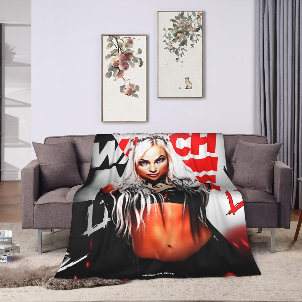 Liv Morgan Blanket Quality Warm Soft Throw Blanket Spring Picnic Living Room Pattern Bedspread