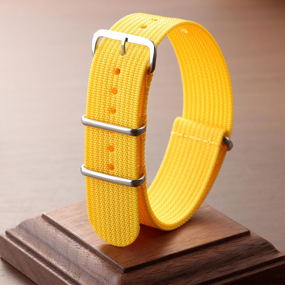 Премиальный нейлоновый ремешок для часов Рифленые нейлоновые ремешки для военного баллистического тканевого ремешка 18 мм 20 мм 22 мм Хаки Полевые браслеты для часов