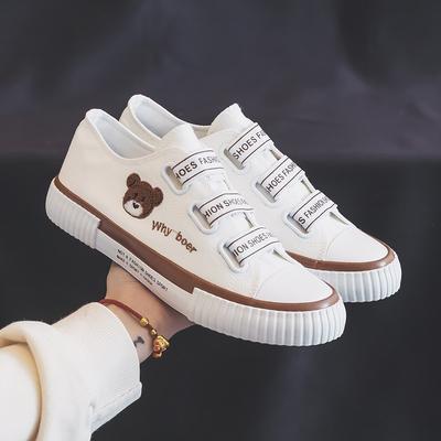 Кеды женские парусиновые низкие на резинке, весенние новые, обувь для ленивых на одной педали, повседневная студенческая резиновая обувь, кеды