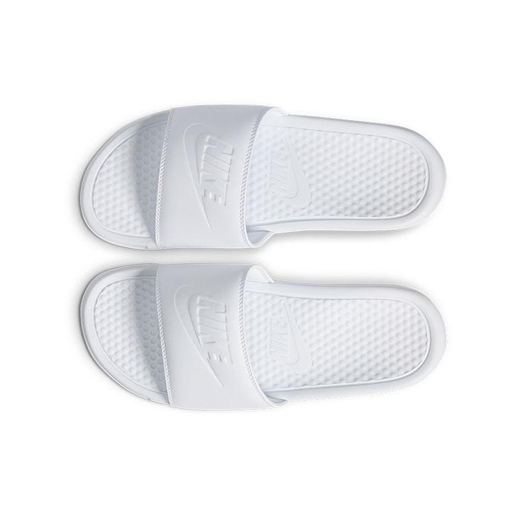 Nike Кроссовки Benassi JDI Slide Triple White Women 343881-115