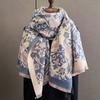 New Women's Luxury Warm Scarf Imitation Cashmere Fashion Shawl for Going Shopping and Gathering Poncho for Lady Winter